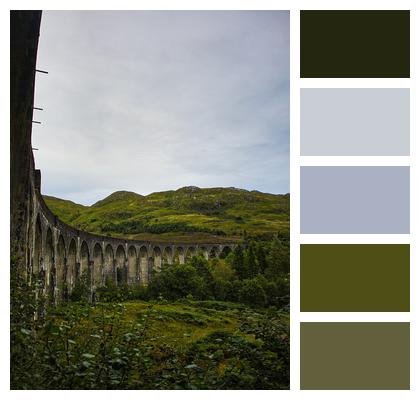 Glenfinnan Viaduct Bridge Harry Potter Bridge Image